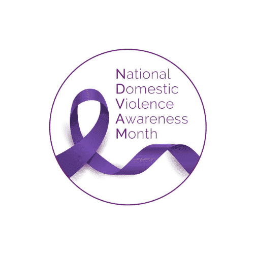 National Domestic Violence Awareness Month Ribbon - Icon