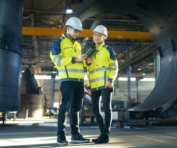 Coworkers in Safety Gear