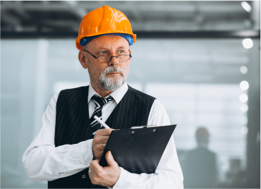 Industrial worker in a plant